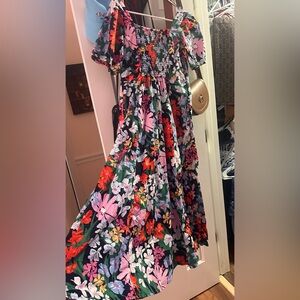 Old Navy Floral Midi Dress - Multicolor